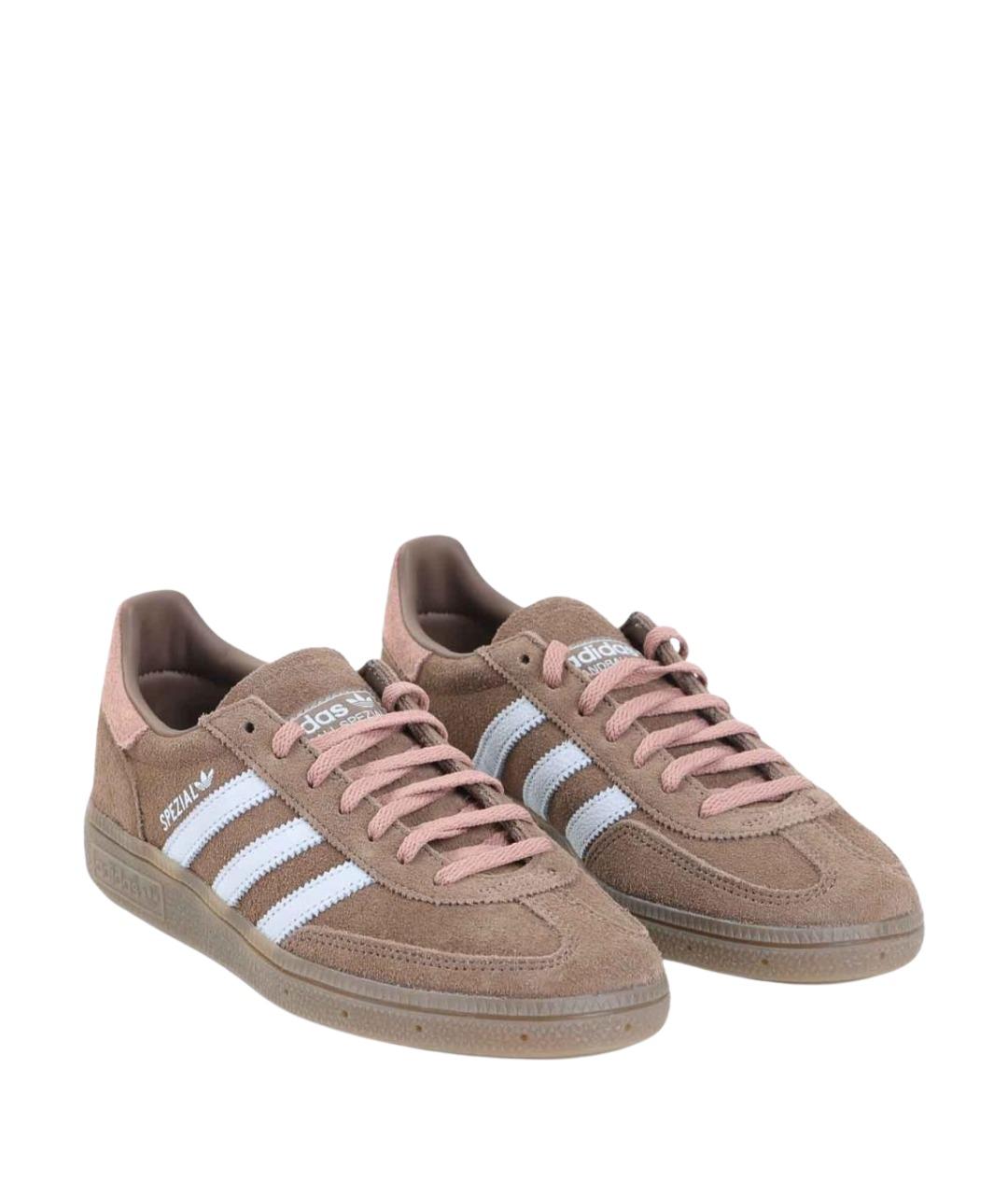 ADIDAS Коричневые замшевые кроссовки, фото 3