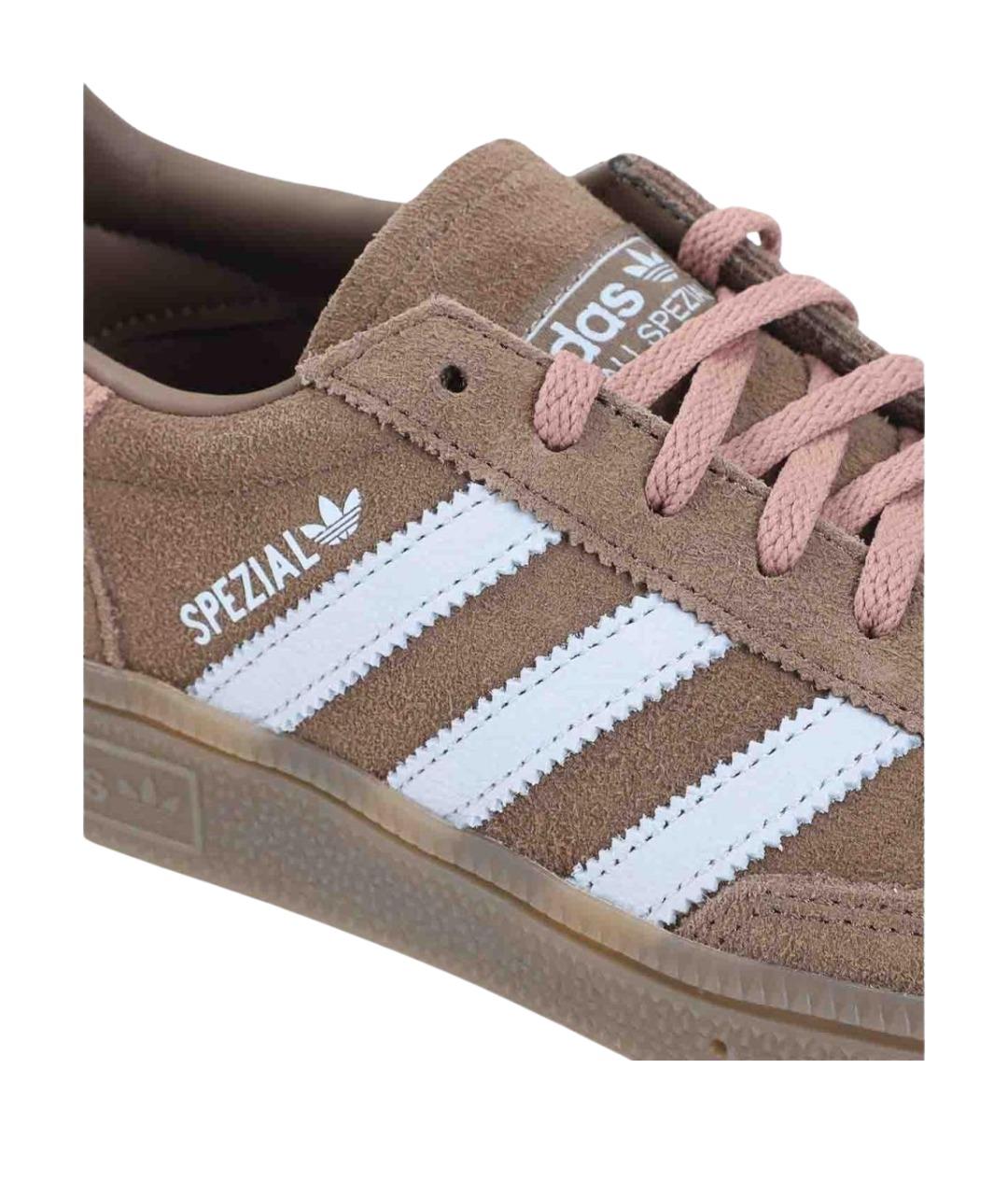 ADIDAS Коричневые замшевые кроссовки, фото 4
