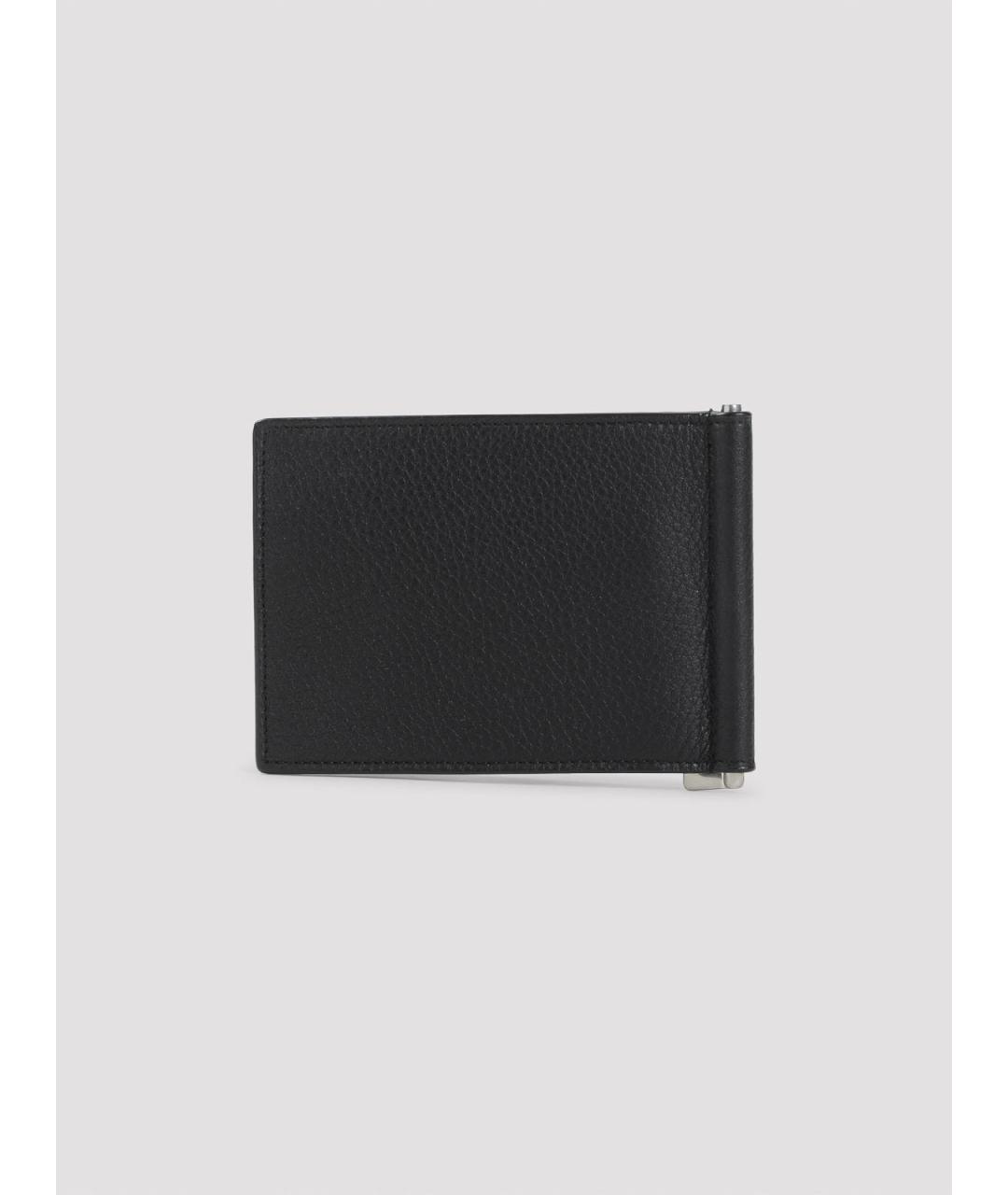 SAINT LAURENT Черный кожаный кошелек, фото 2