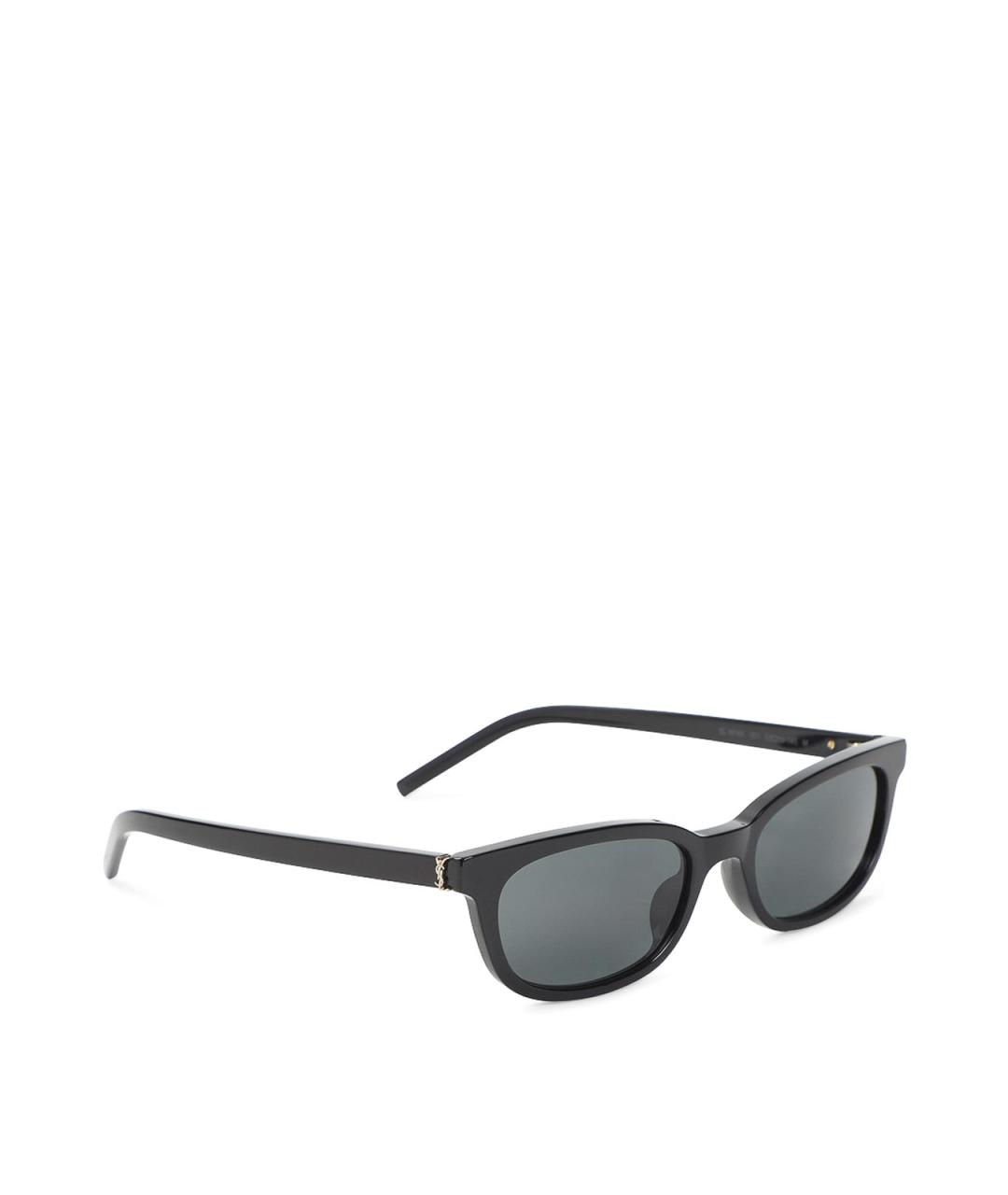 SAINT LAURENT Черные пластиковые солнцезащитные очки, фото 1
