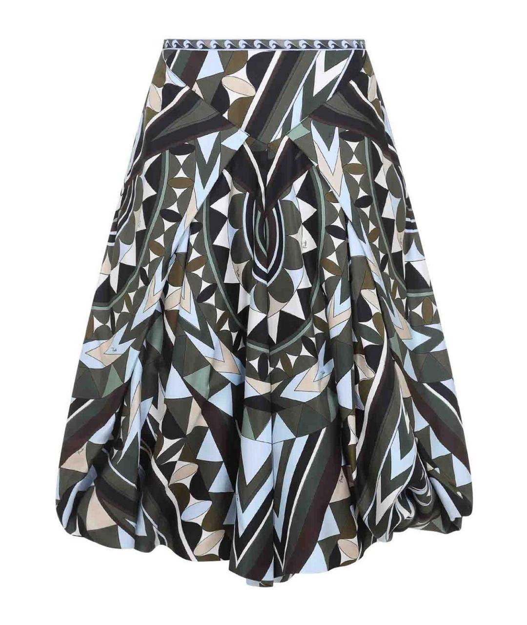 EMILIO PUCCI Мульти шелковые брюки широкие, фото 1