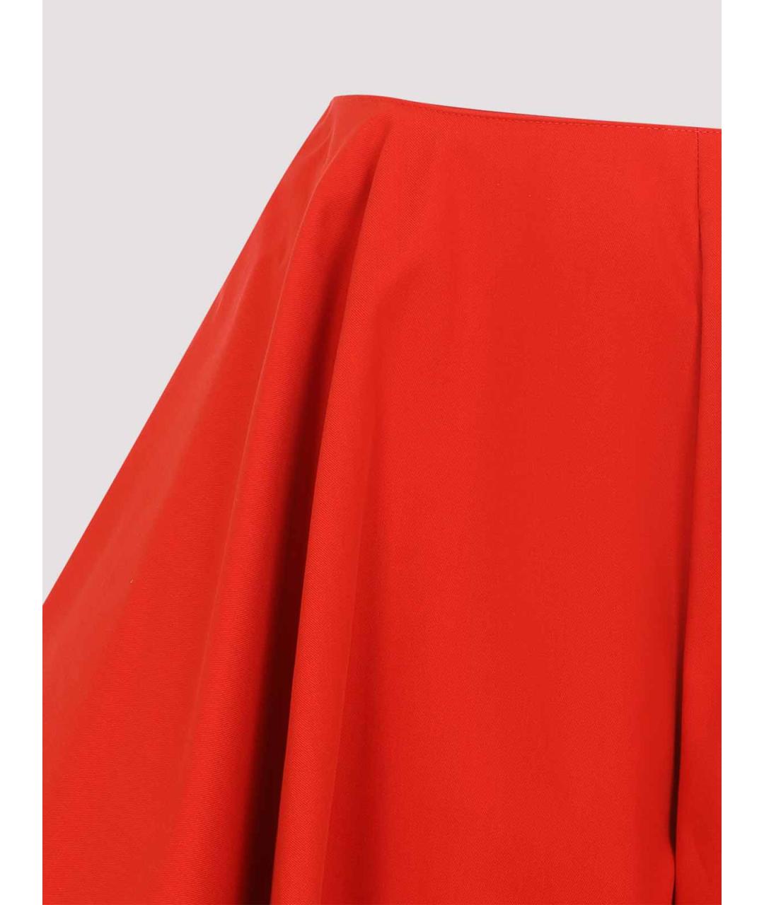 ALAIA Оранжевые хлопковые брюки широкие, фото 4