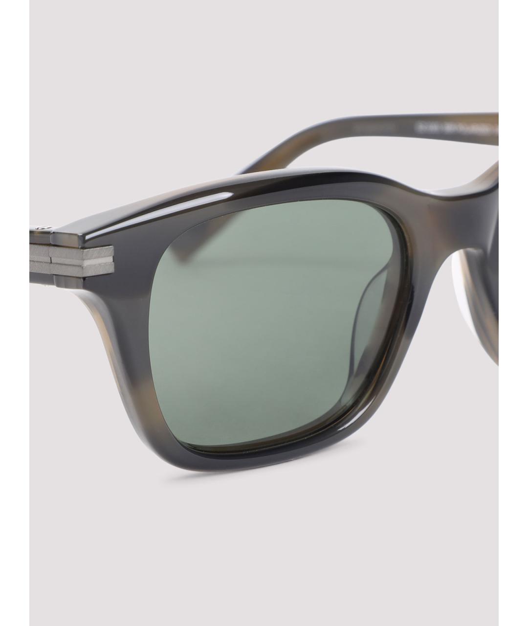 ZEGNA Зеленые пластиковые солнцезащитные очки, фото 3