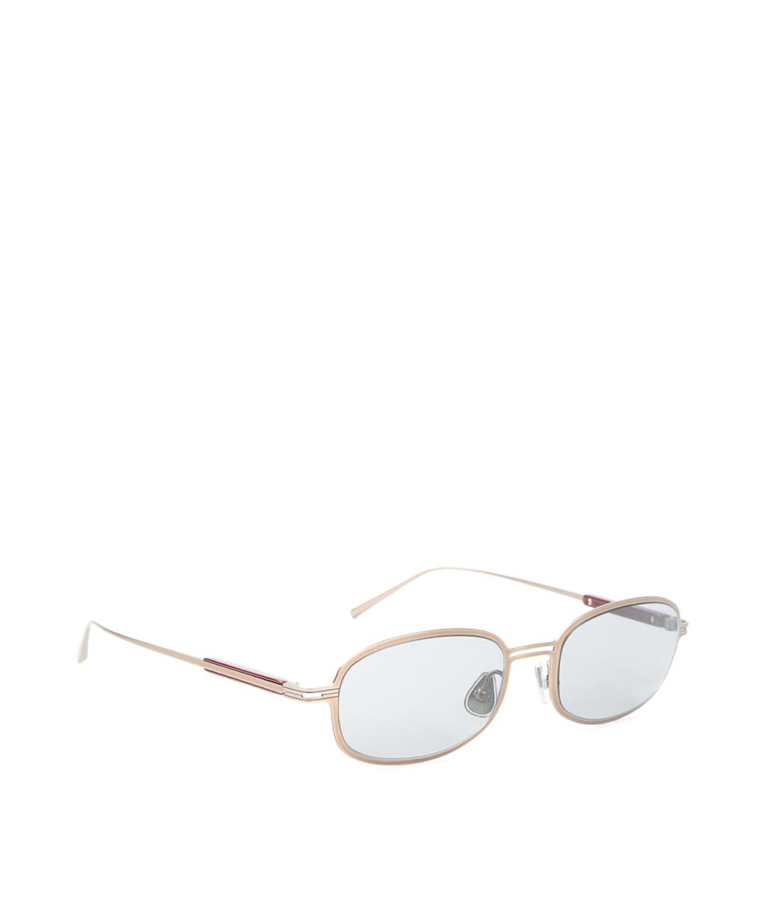 BRUNELLO CUCINELLI Розовые металлические солнцезащитные очки, фото 1
