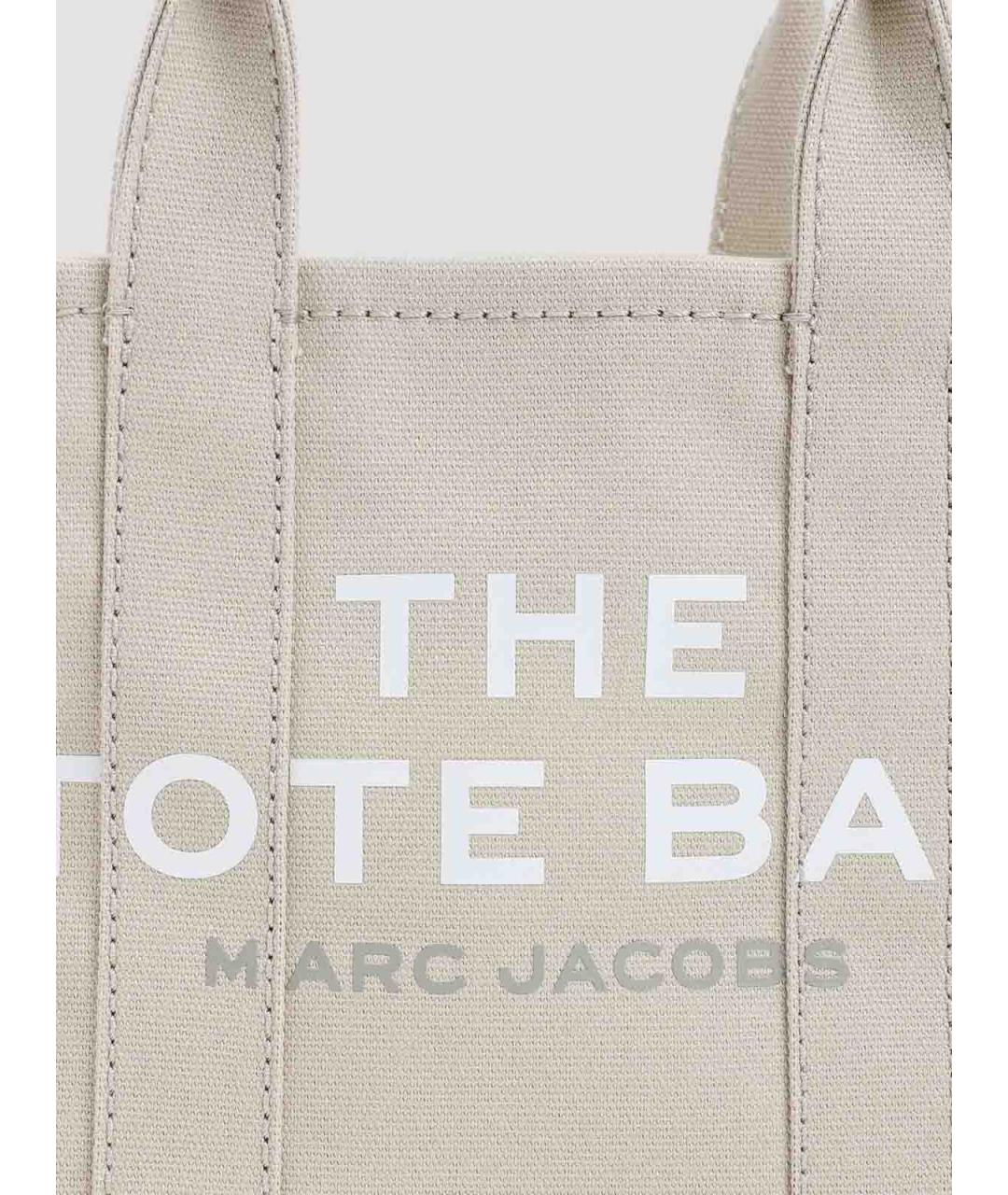 MARC JACOBS Бежевая хлопковая сумка тоут, фото 4