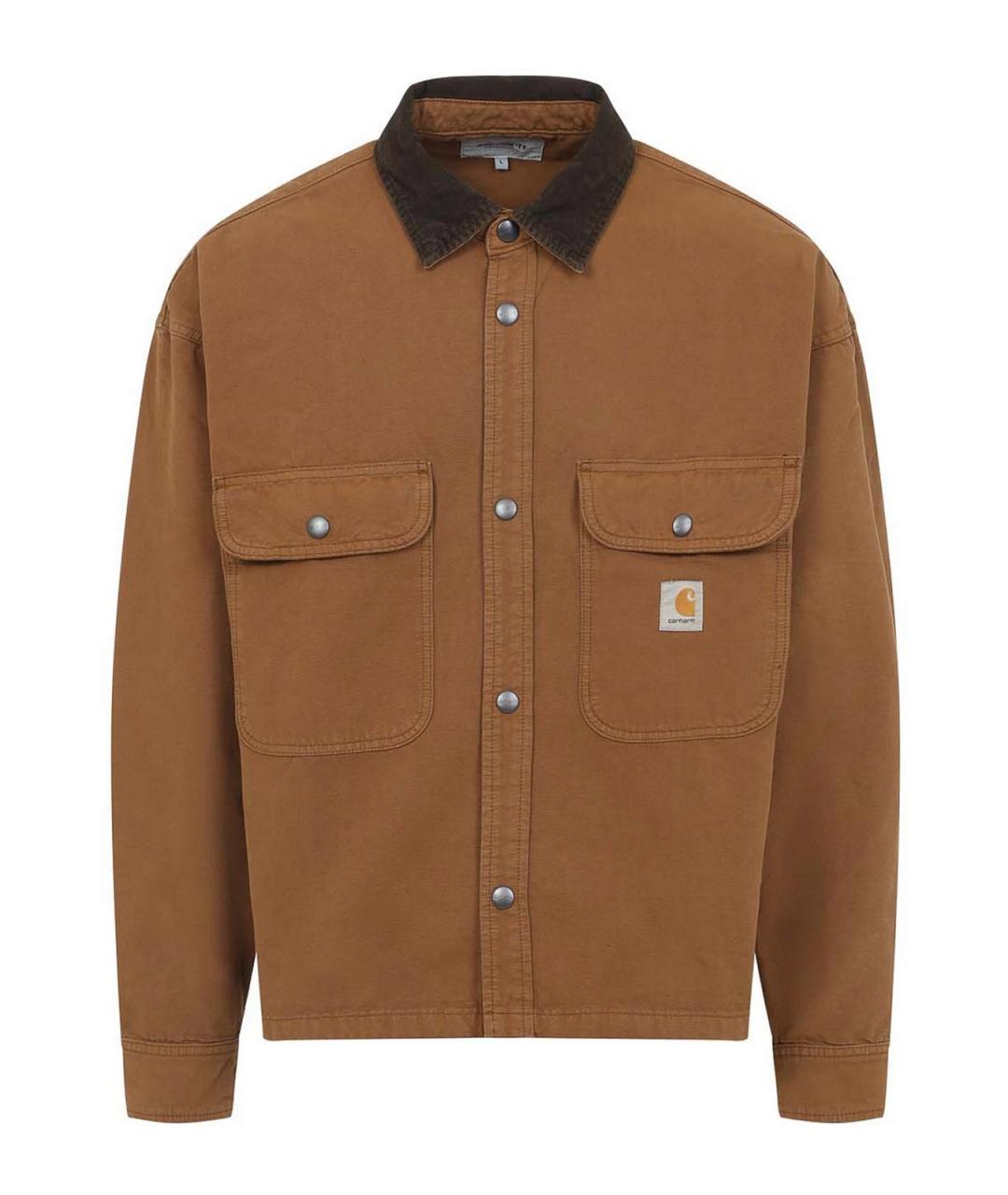 CARHARTT Коричневая хлопковая куртка, фото 1