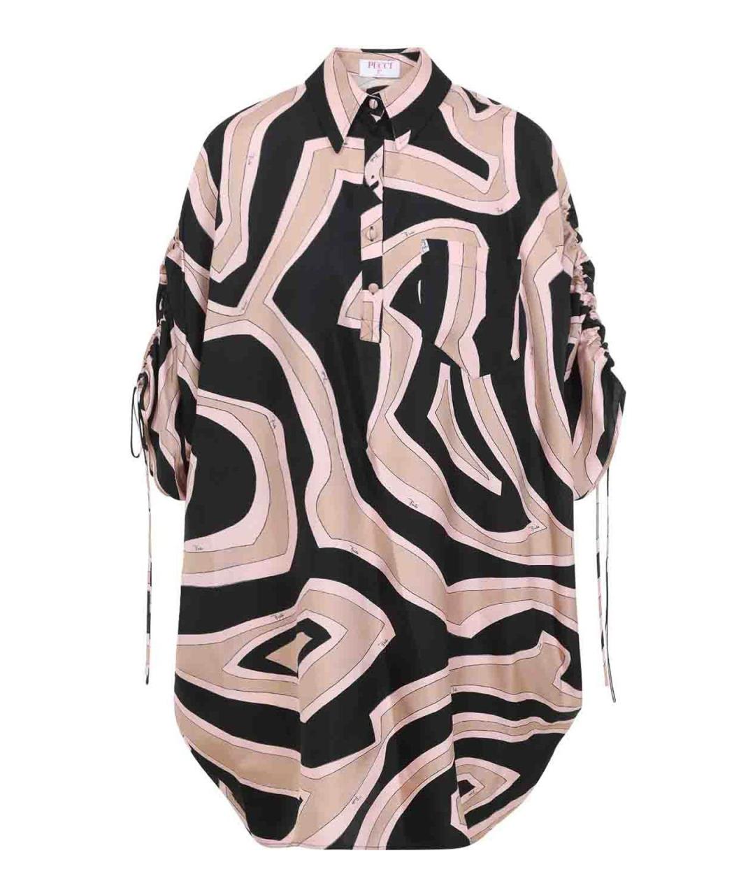 EMILIO PUCCI Мульти шелковое повседневное платье, фото 1