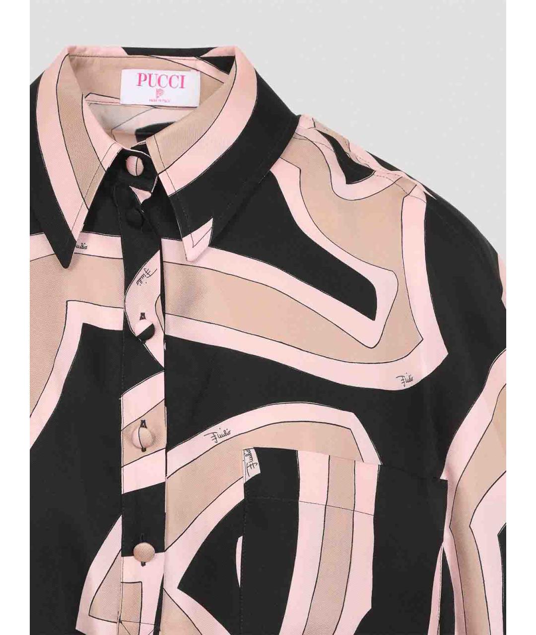 EMILIO PUCCI Мульти шелковое повседневное платье, фото 4