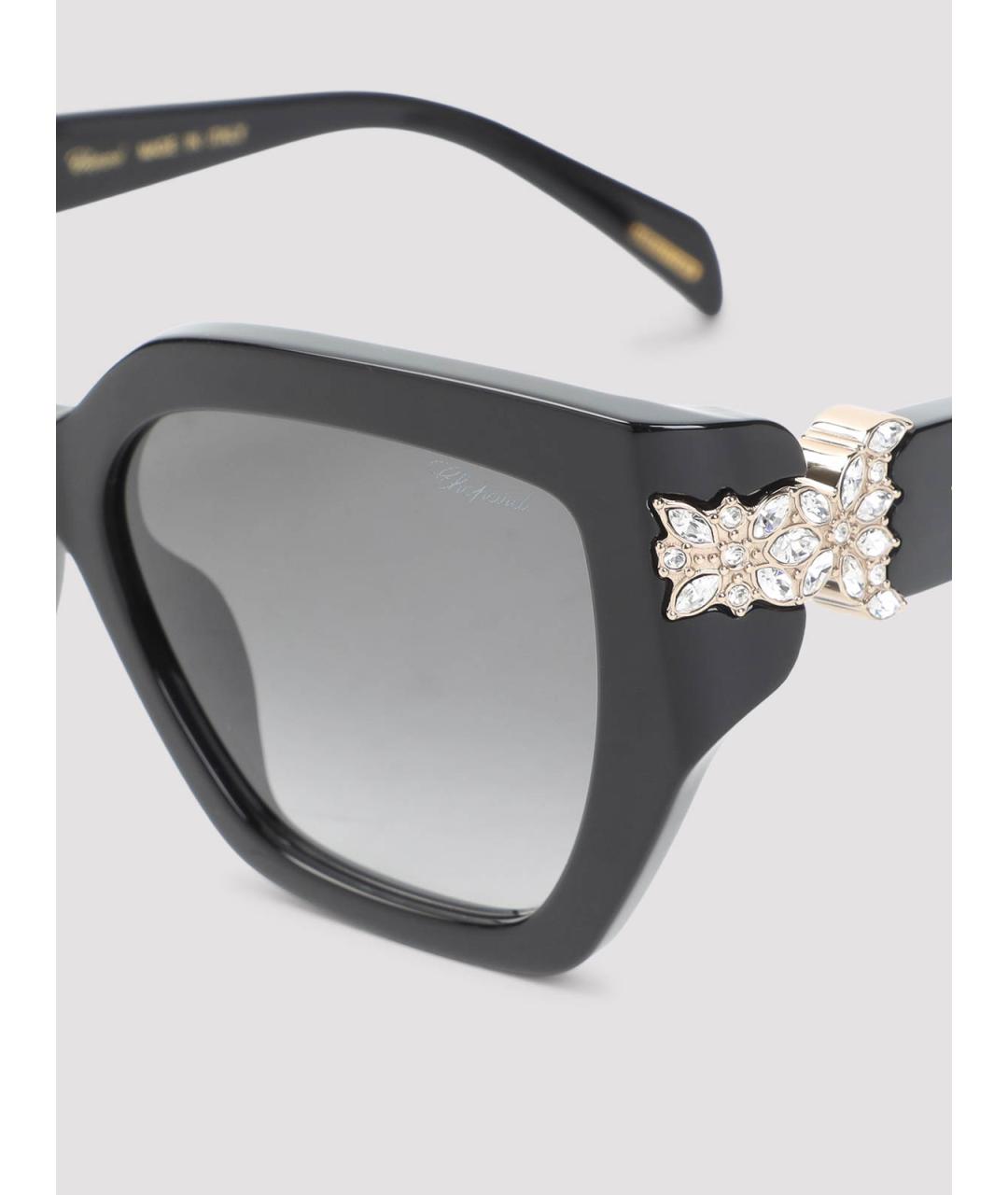 CHOPARD Черные пластиковые солнцезащитные очки, фото 3