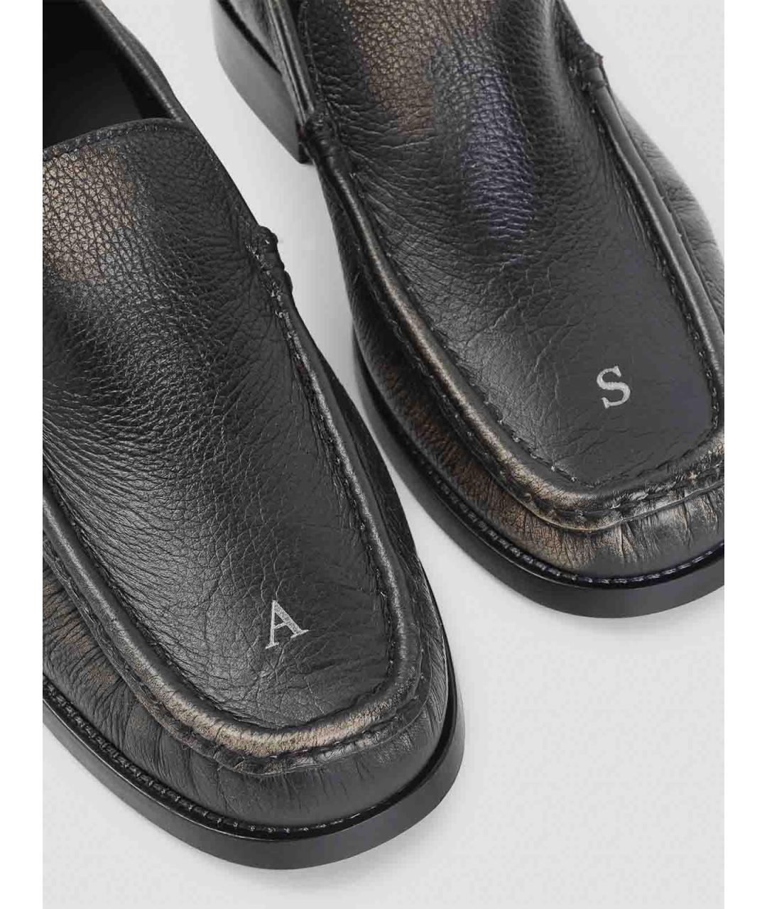 ACNE STUDIOS Черные кожаные лоферы, фото 4