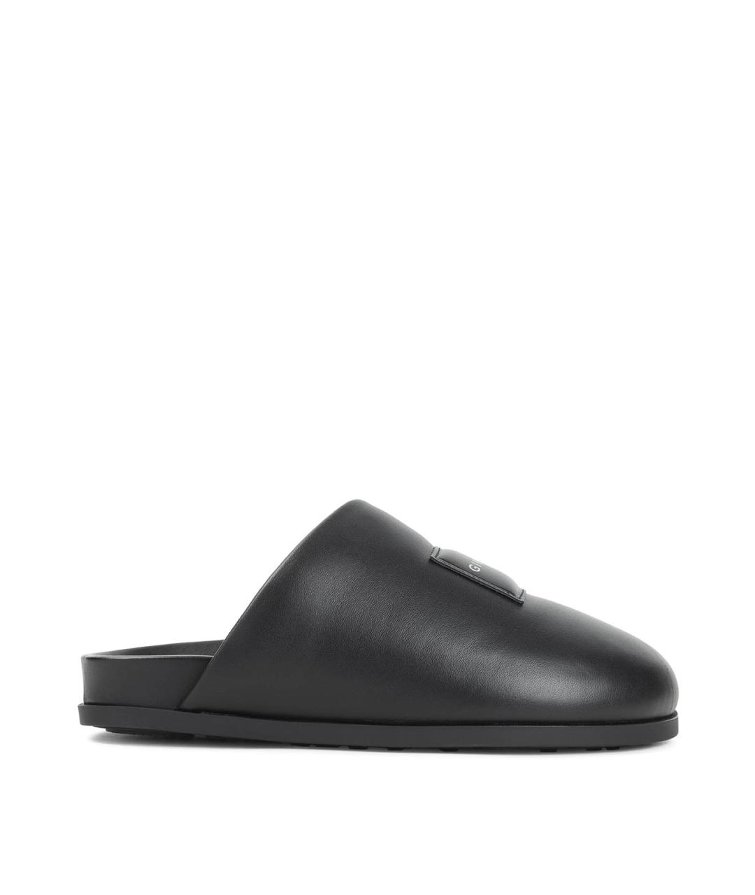 GIVENCHY Черные кожаные мюли, фото 1