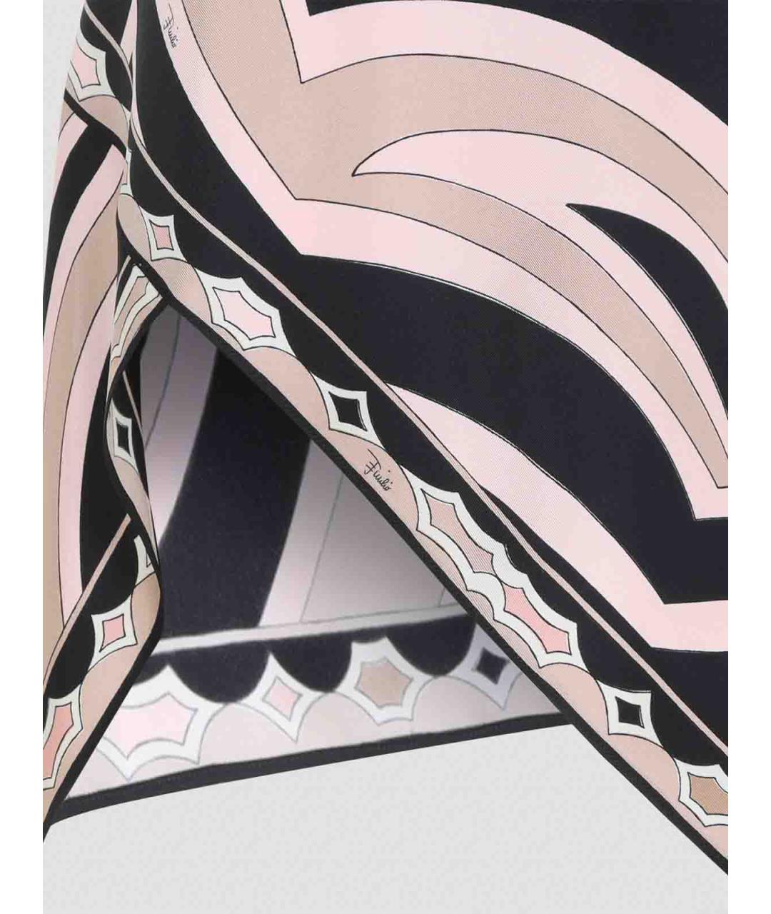 EMILIO PUCCI Мульти шелковая юбка мини, фото 3