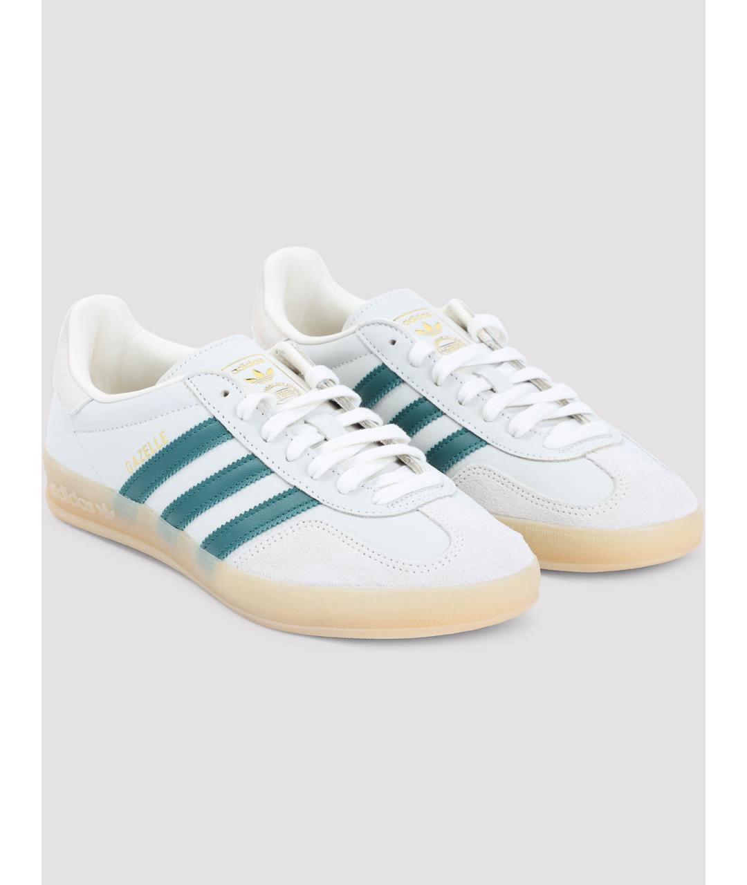 ADIDAS Белые кожаные низкие кроссовки / кеды, фото 3