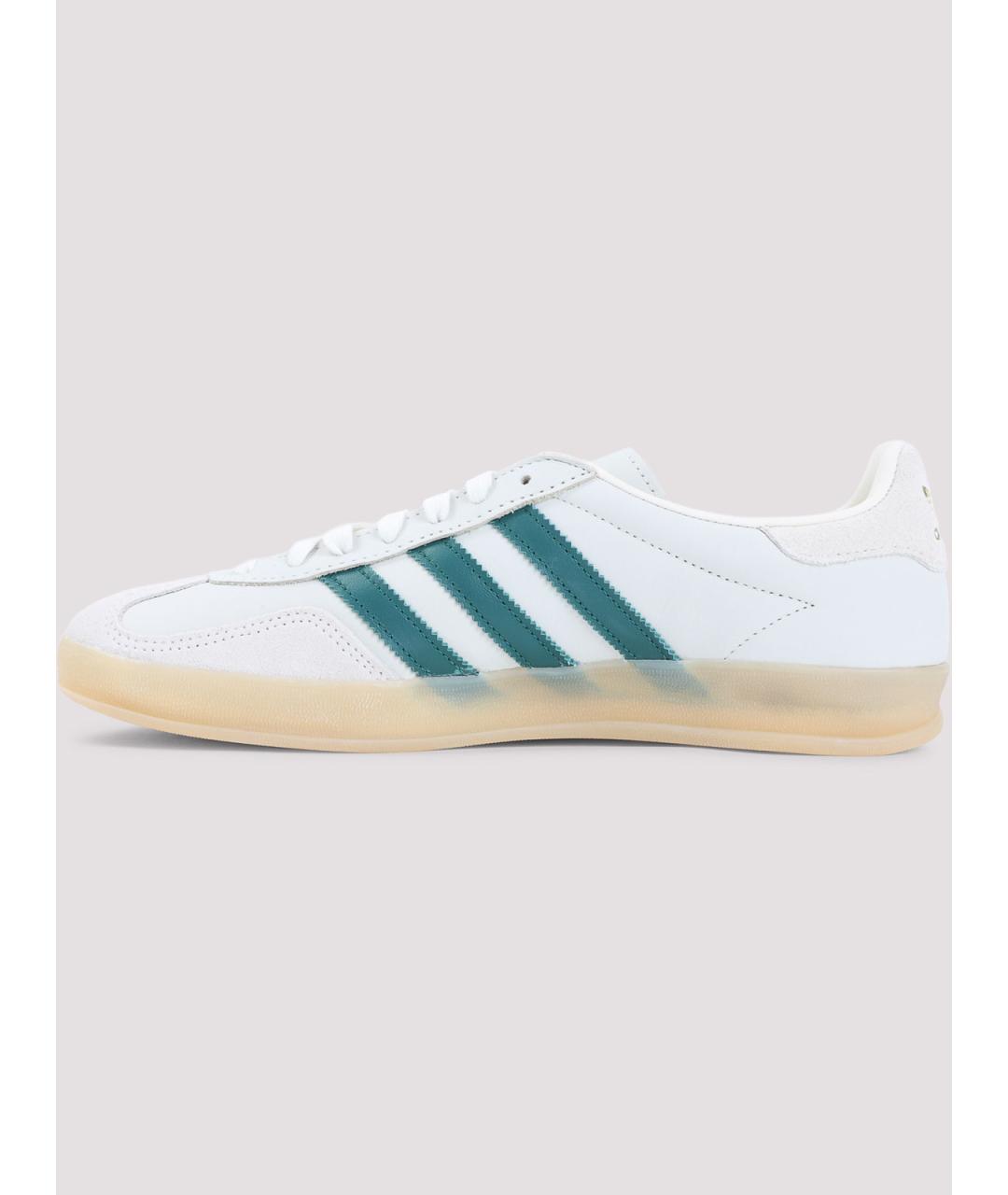ADIDAS Белые кожаные низкие кроссовки / кеды, фото 2