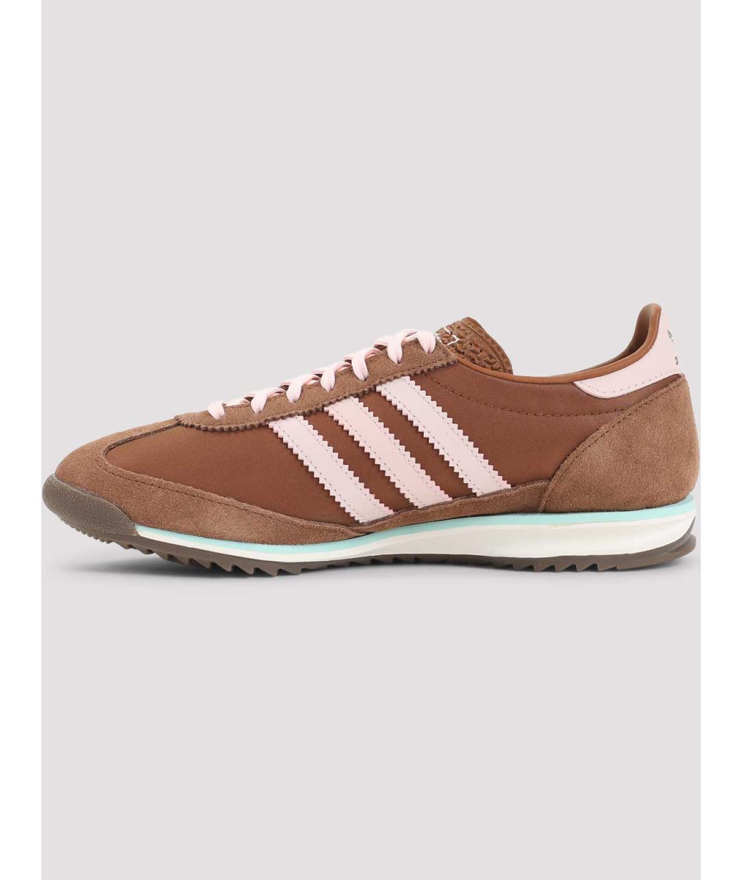 ADIDAS Коричневые замшевые кроссовки, фото 2