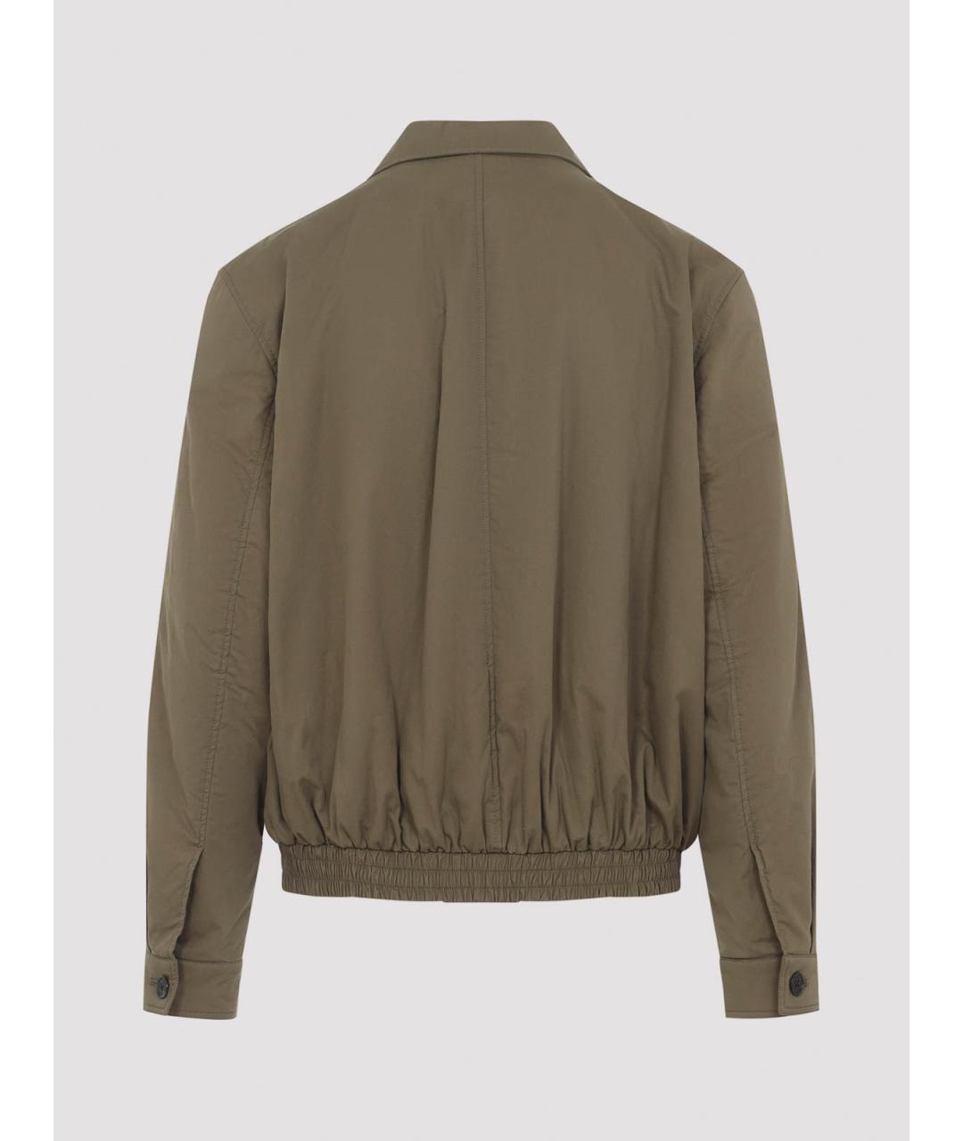 SAINT LAURENT Бежевая хлопковая куртка, фото 2