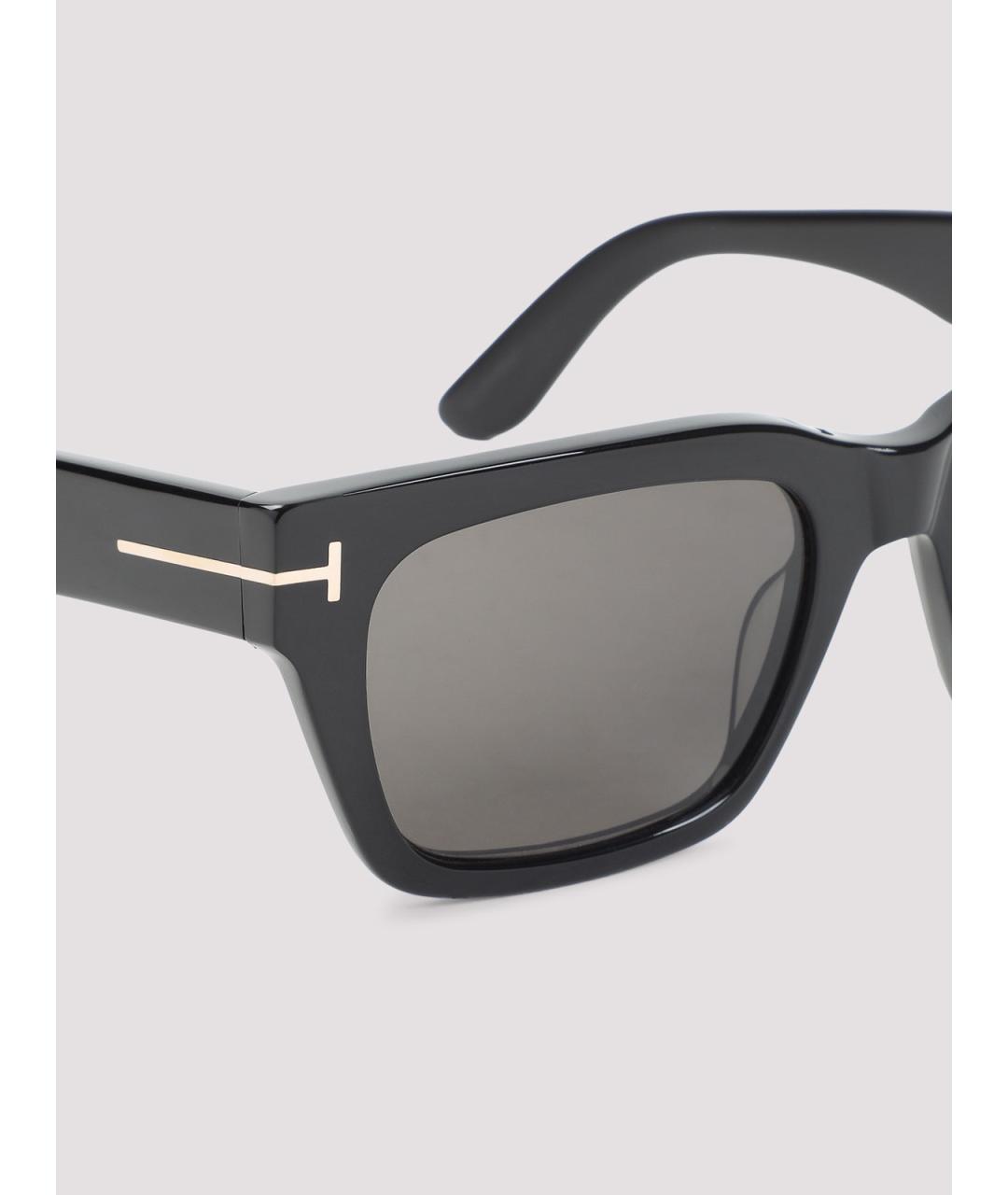 TOM FORD Черные пластиковые солнцезащитные очки, фото 3