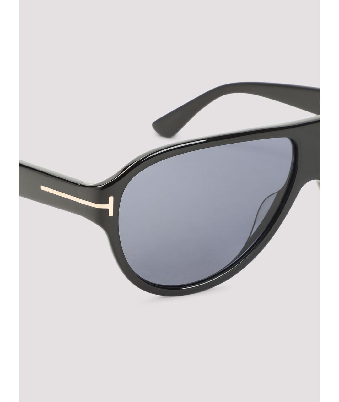 TOM FORD Черные пластиковые солнцезащитные очки, фото 3