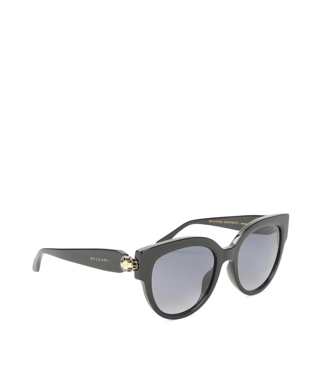 BVLGARI Черные пластиковые солнцезащитные очки, фото 1