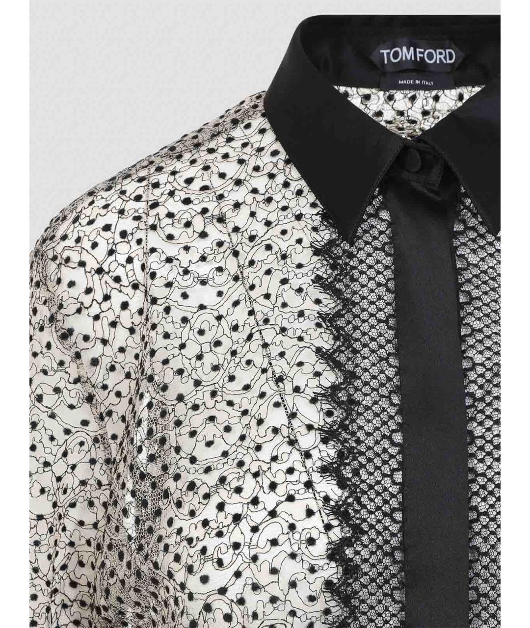 TOM FORD Черная полиамидовая рубашка, фото 4
