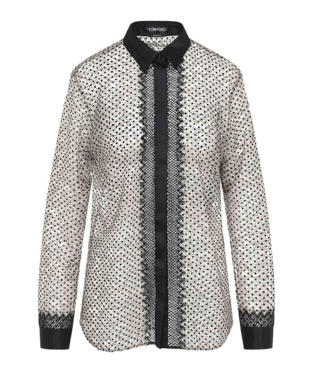 TOM FORD Черная полиамидовая рубашка, фото 1