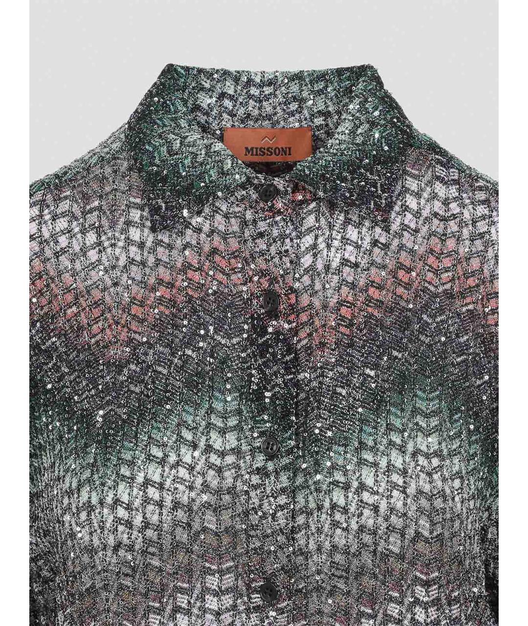 MISSONI Мульти вискозная рубашка, фото 4