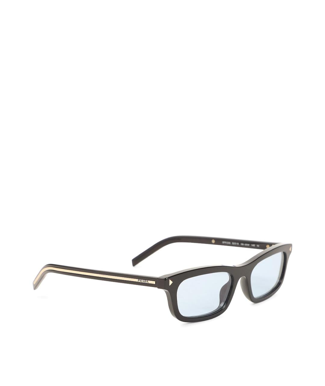 PRADA Черные пластиковые солнцезащитные очки, фото 1