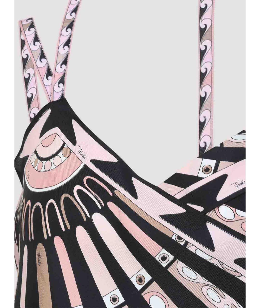 EMILIO PUCCI Мульти шелковая майка, фото 3