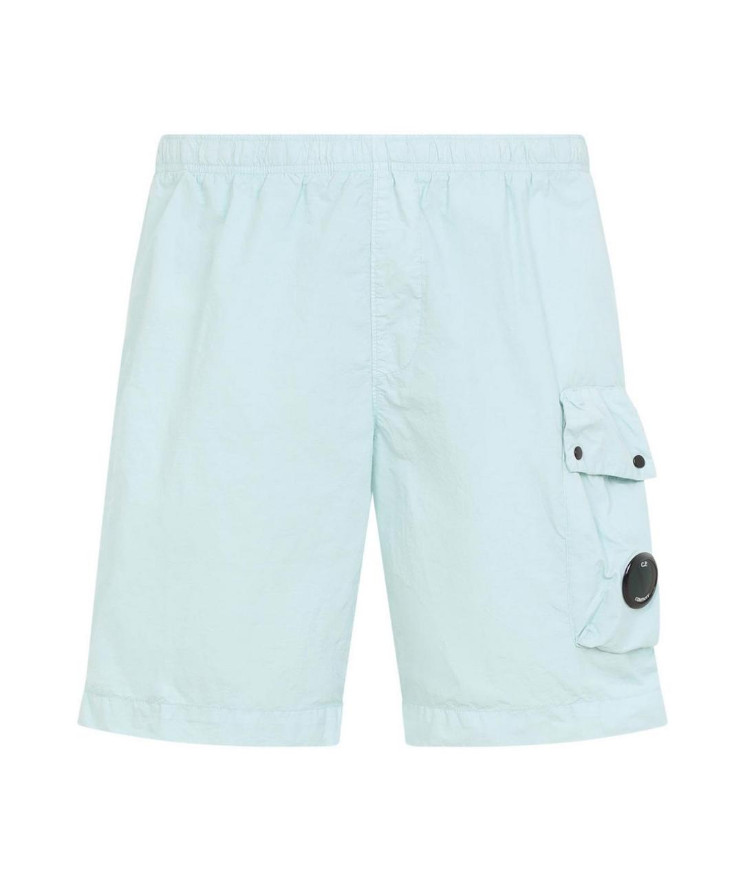 CP COMPANY Синие полиамидовые шорты, фото 1
