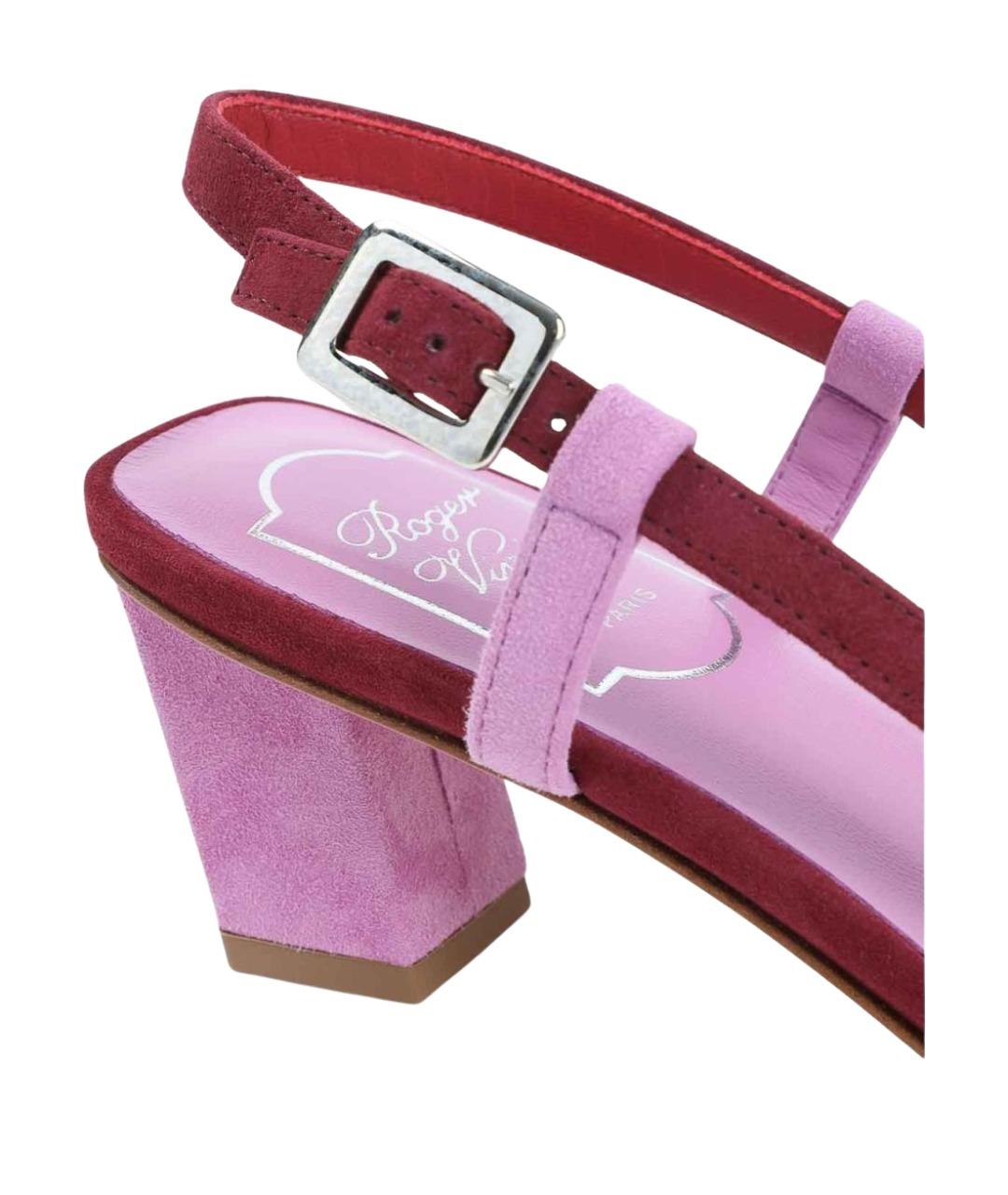 ROGER VIVIER Мульти замшевые туфли, фото 4