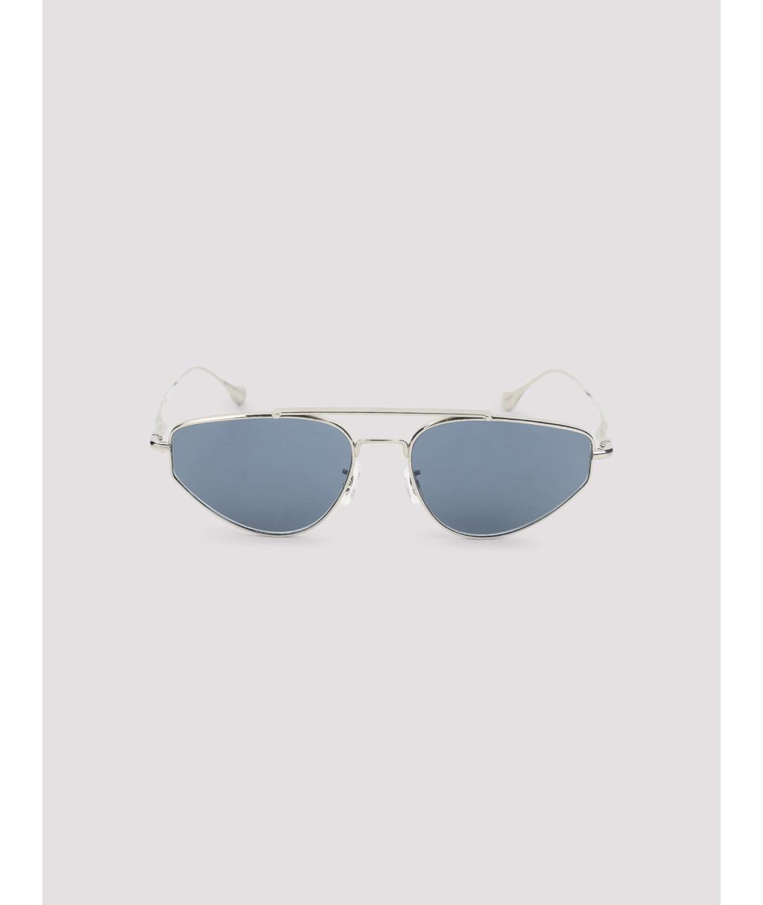 JIL SANDER Серебряные металлические солнцезащитные очки, фото 2