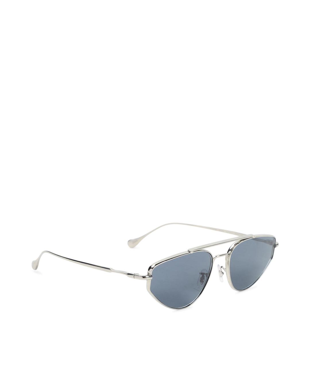 JIL SANDER Серебряные металлические солнцезащитные очки, фото 1