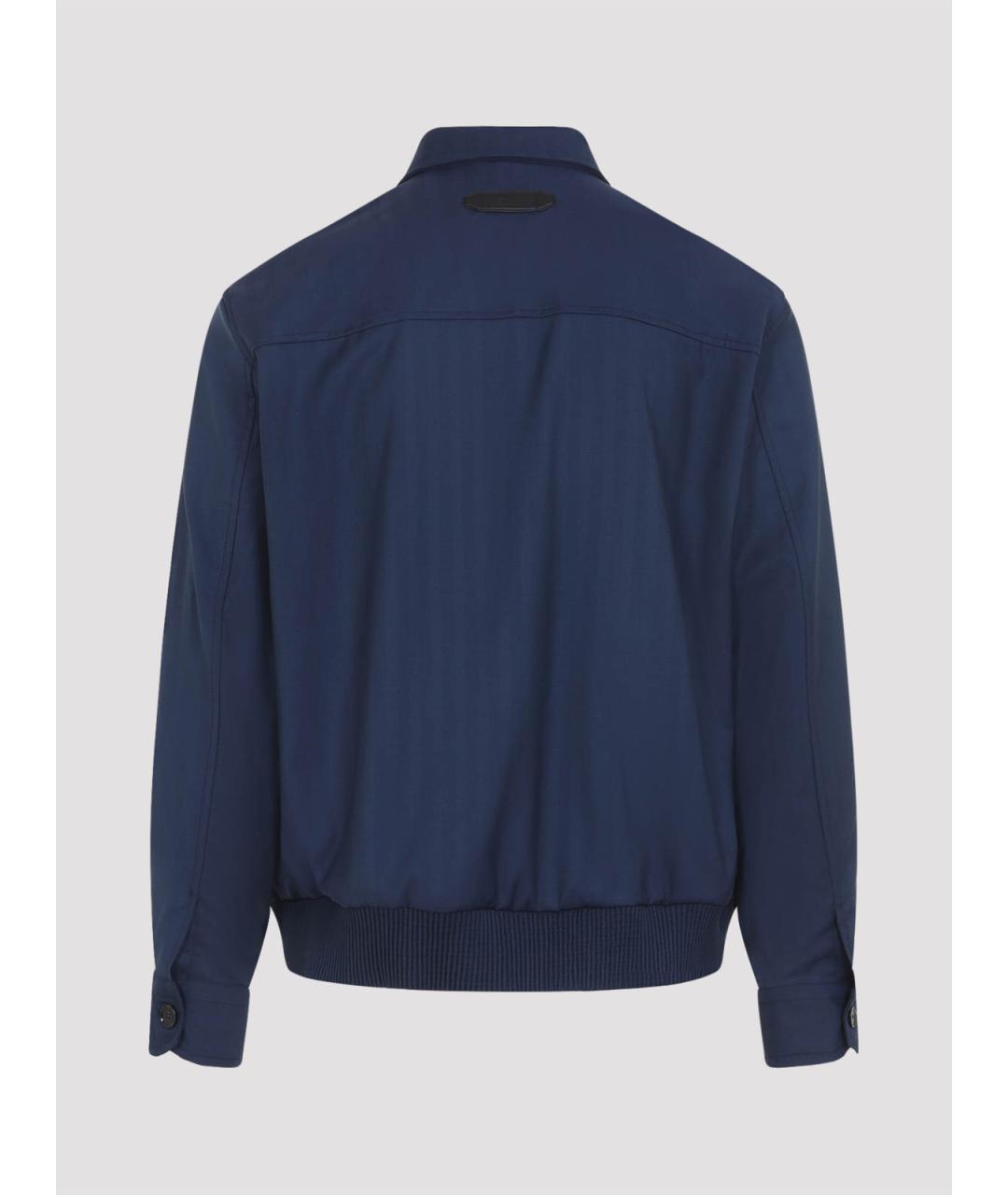 BRIONI Синяя шерстяная куртка, фото 2