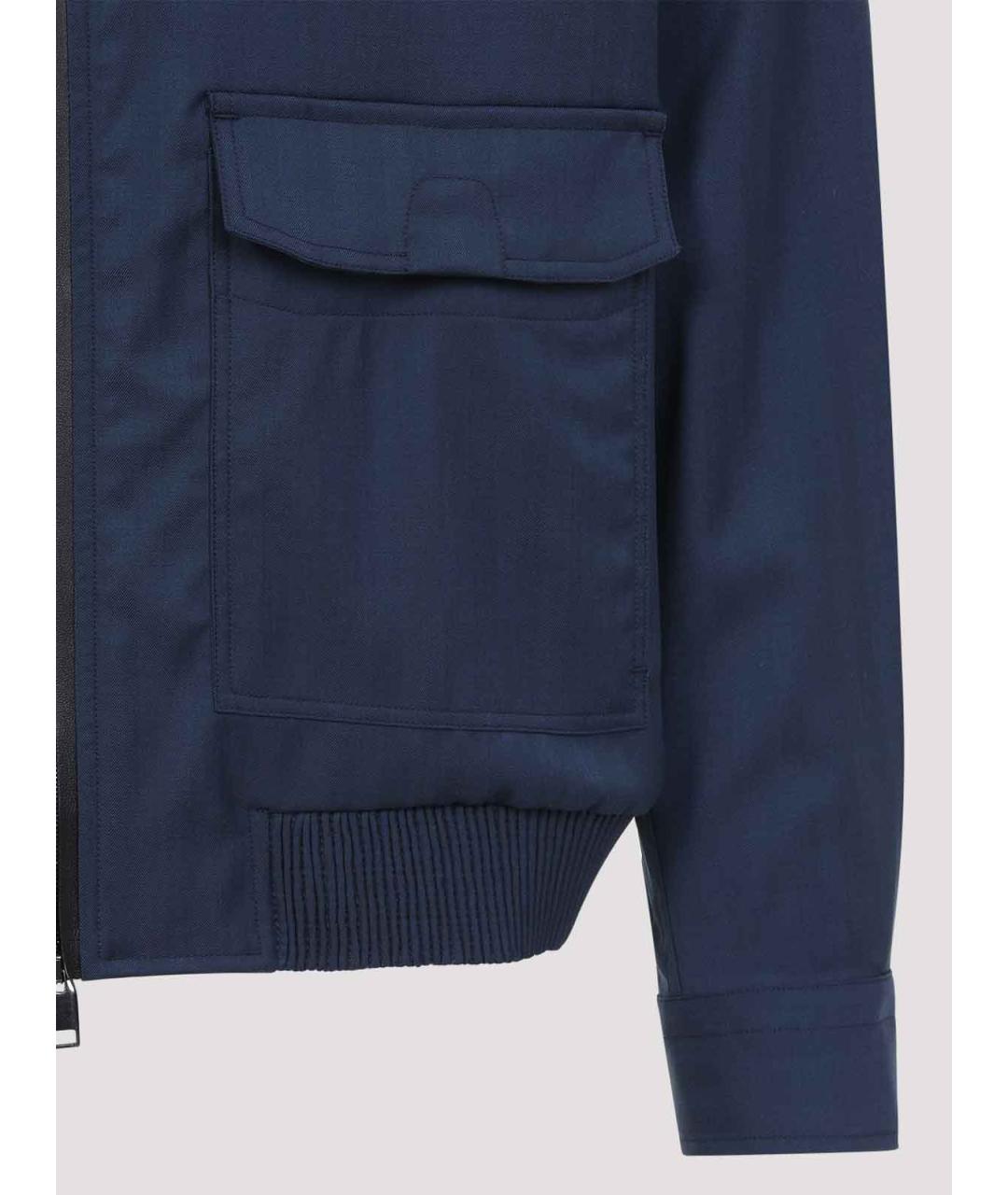 BRIONI Синяя шерстяная куртка, фото 3