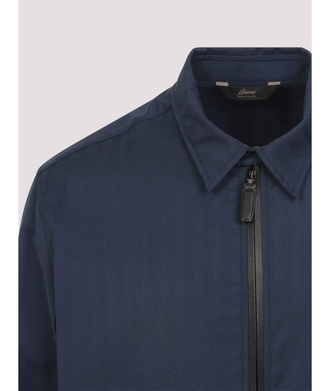 BRIONI Синяя шерстяная куртка, фото 4