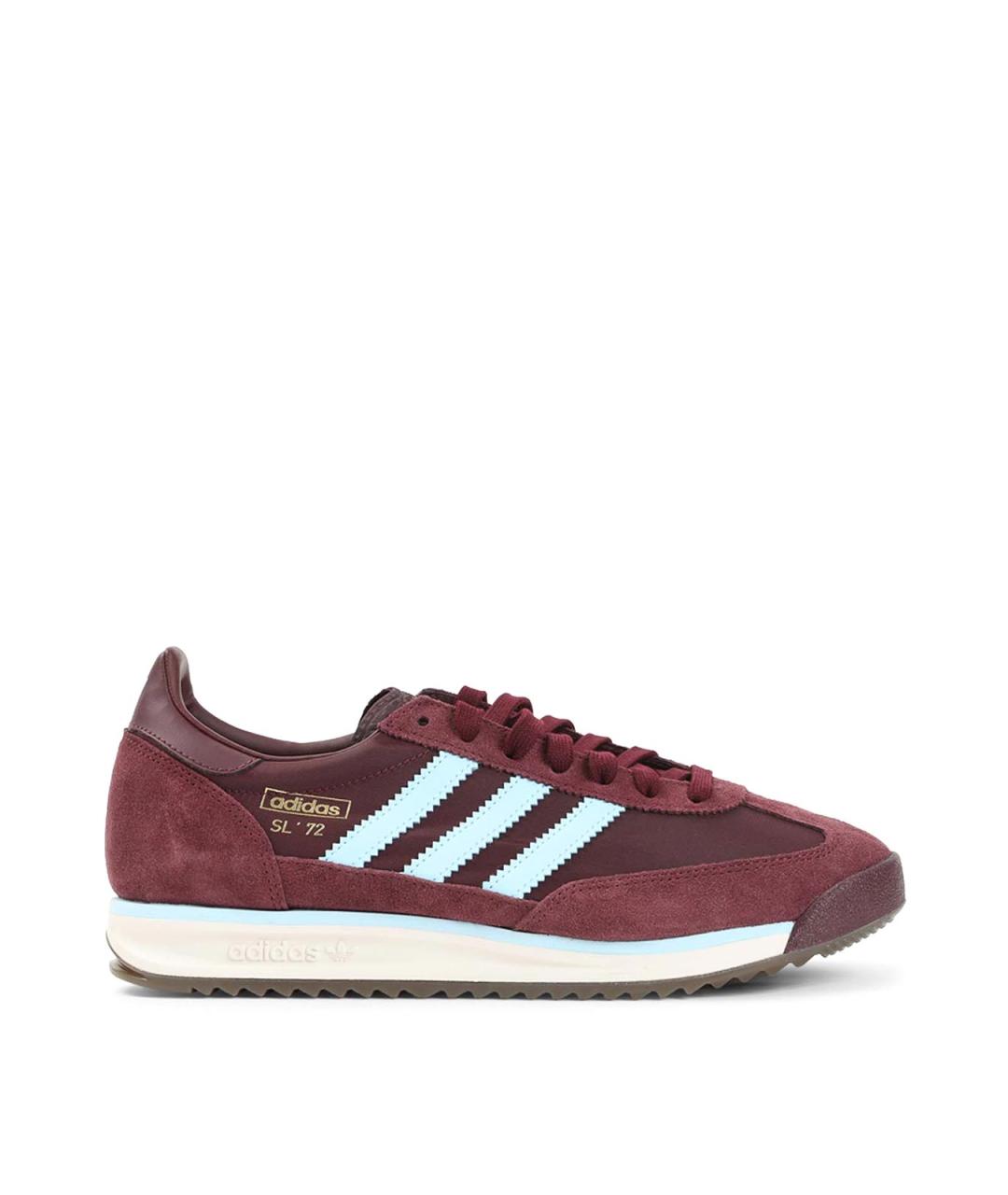 ADIDAS Бордовые замшевые низкие кроссовки / кеды, фото 1