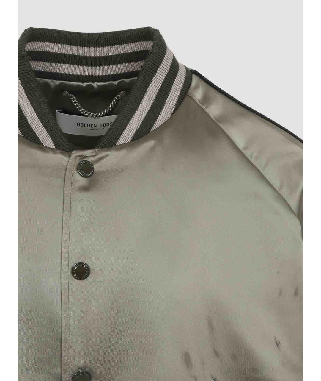 GOLDEN GOOSE DELUXE BRAND Зеленая ацетатная куртка, фото 3