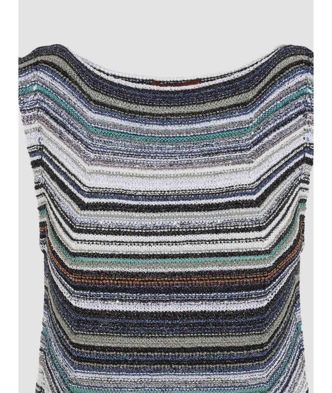 MISSONI Мульти полиамидовое повседневное платье, фото 3