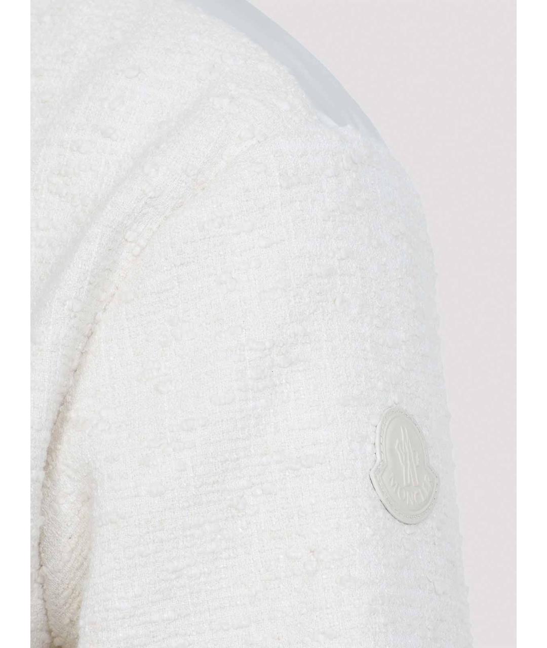 MONCLER Белая хлопковая куртка, фото 4
