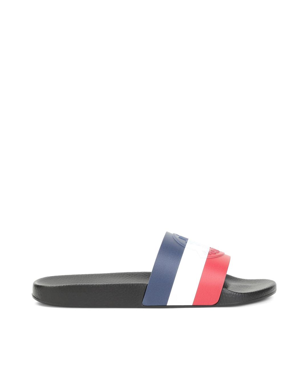 MONCLER Мульти резиновые шлепанцы, фото 1