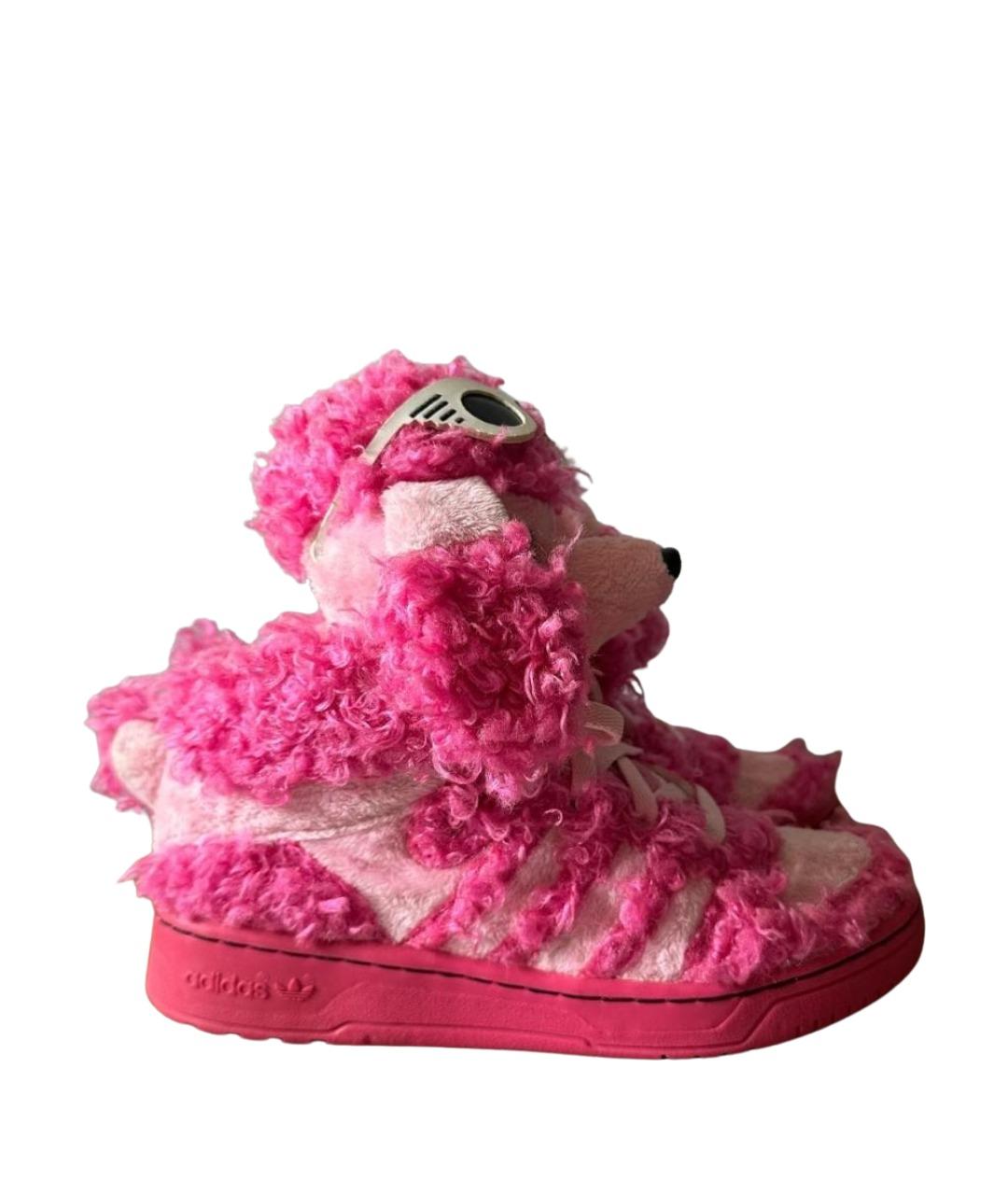 ADIDAS Розовые текстильные кроссовки, фото 1