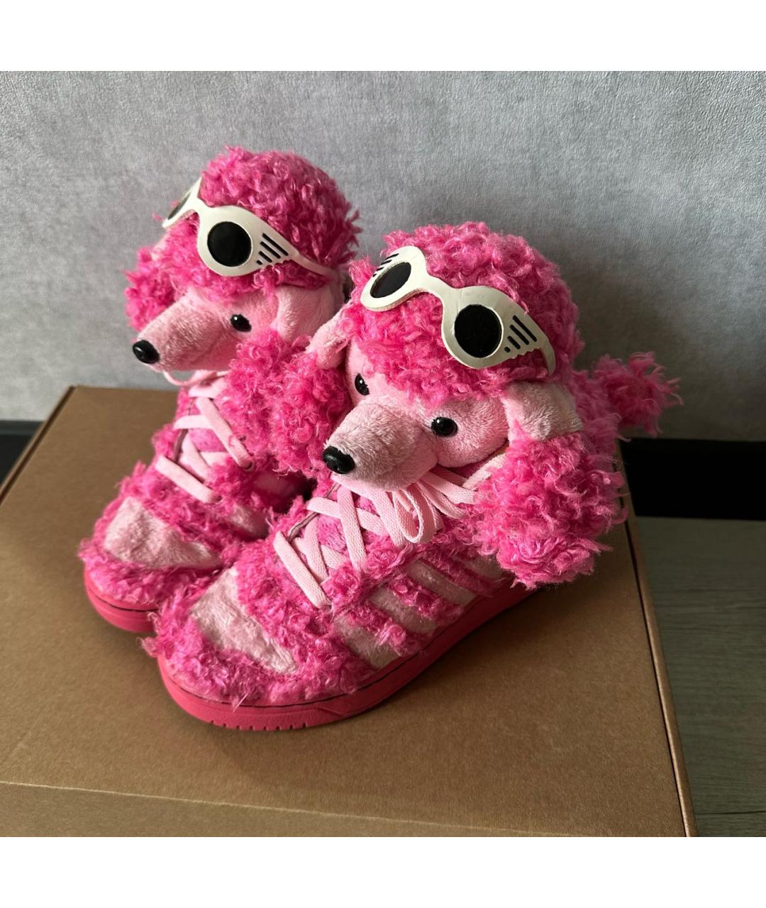 ADIDAS Розовые текстильные кроссовки, фото 3