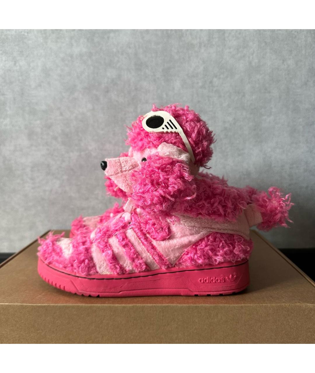 ADIDAS Розовые текстильные кроссовки, фото 4