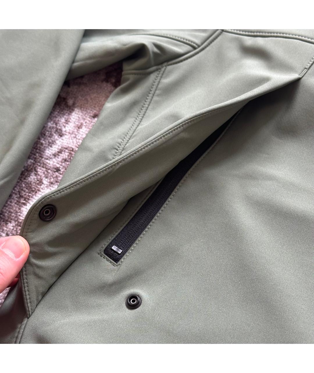 STONE ISLAND Зеленая полиэстеровая куртка, фото 6
