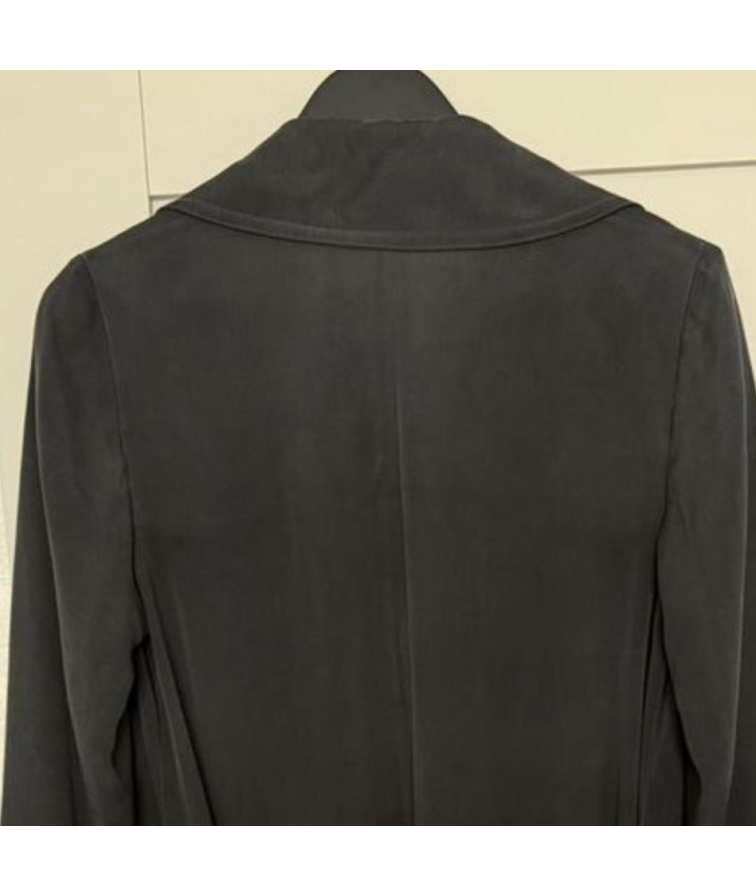 MAX MARA Антрацитовое шелковое повседневное платье, фото 3