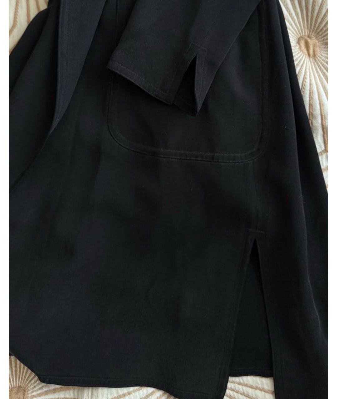 MAX MARA Антрацитовое шелковое повседневное платье, фото 4
