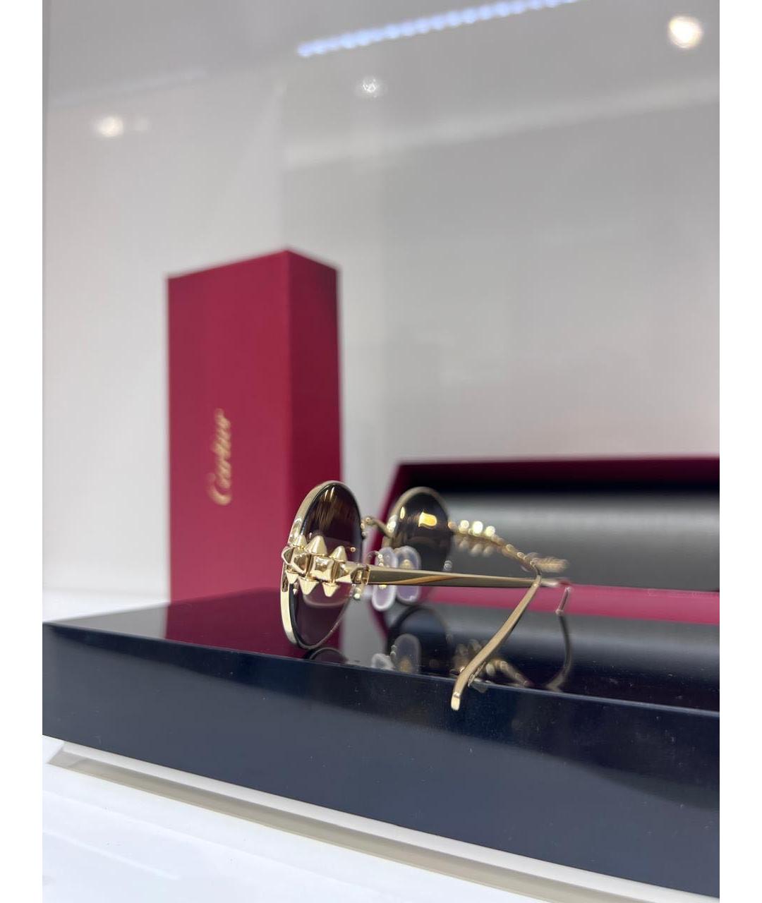 CARTIER Металлические солнцезащитные очки, фото 2