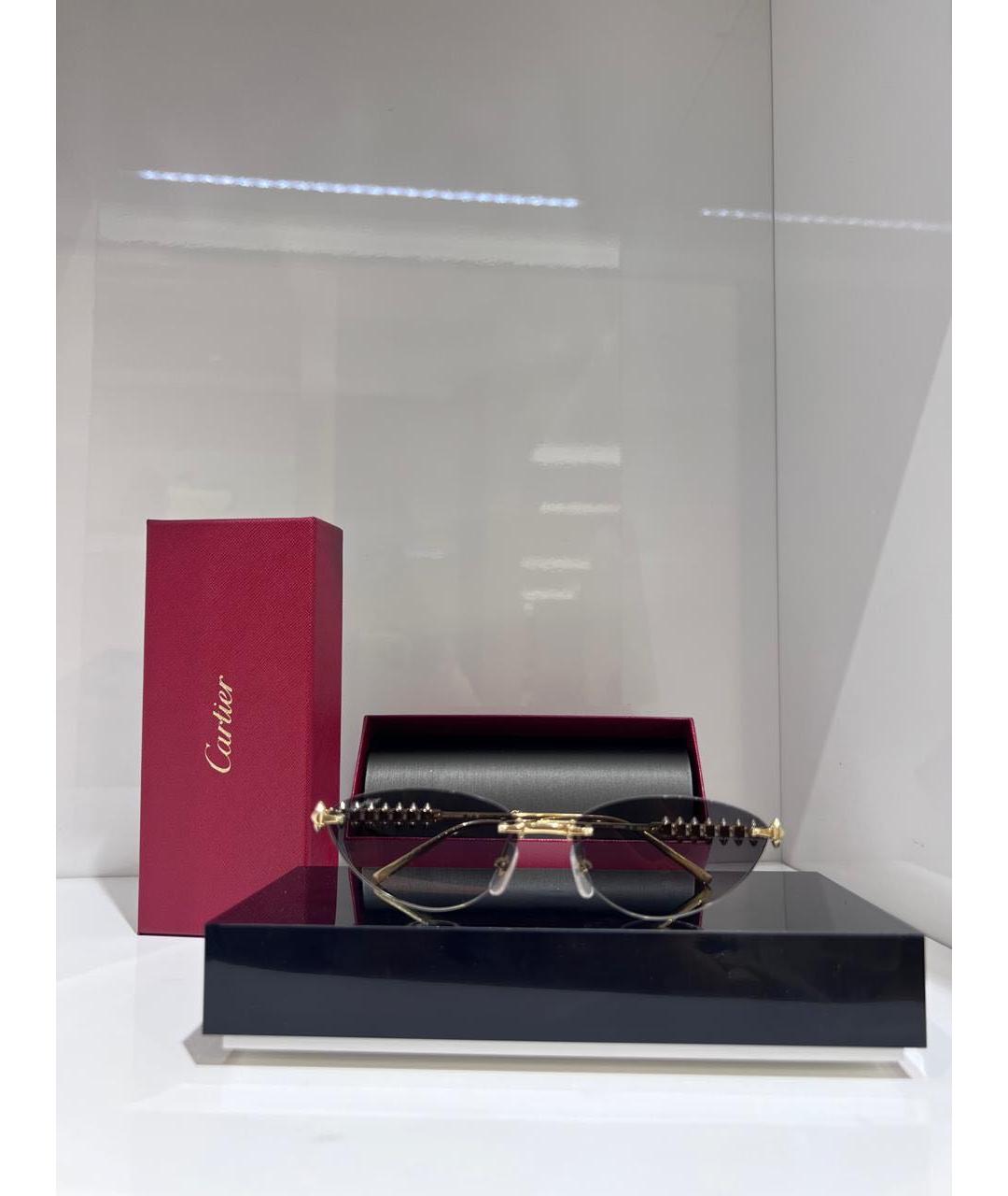 CARTIER Металлические солнцезащитные очки, фото 2