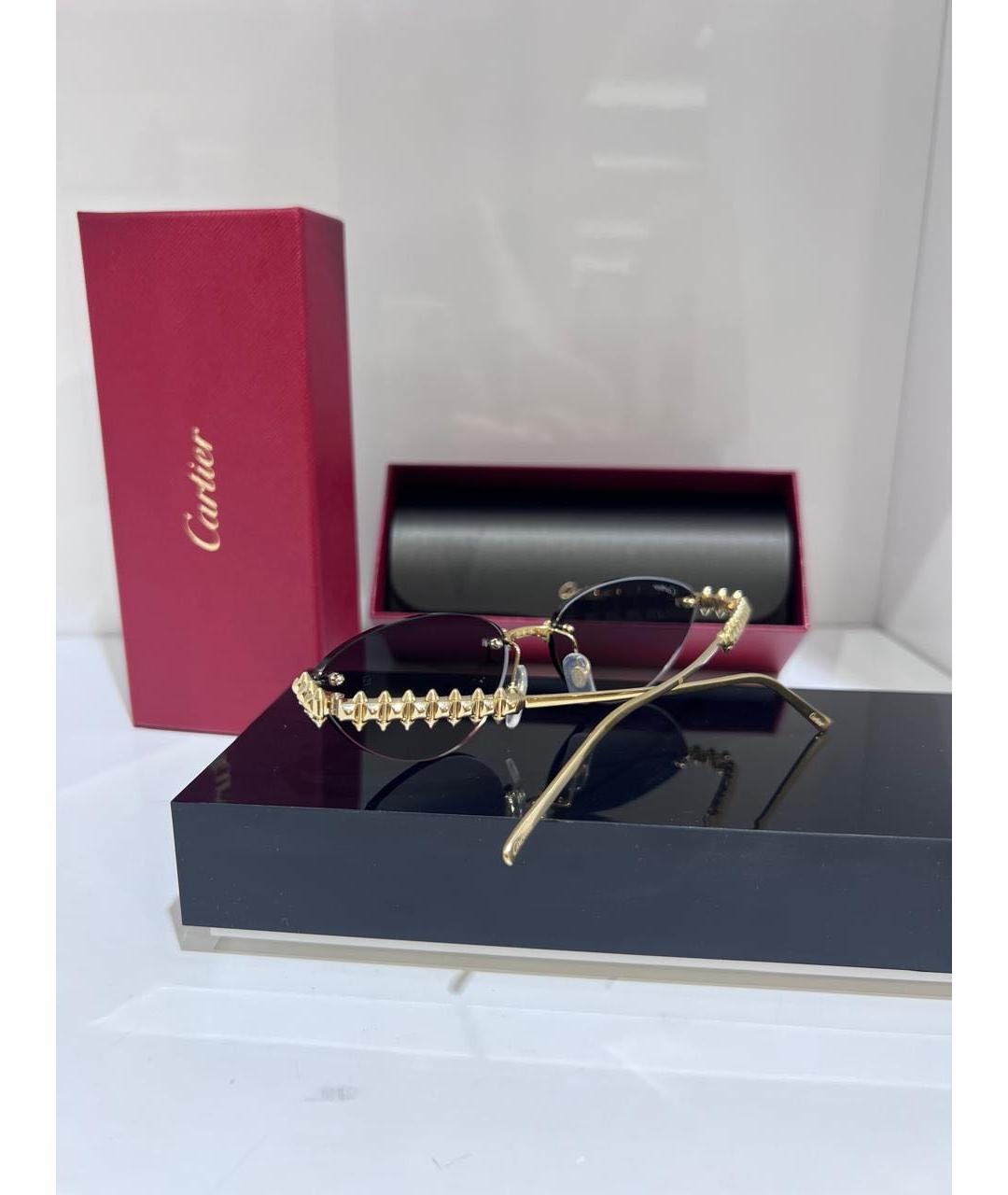 CARTIER Металлические солнцезащитные очки, фото 3