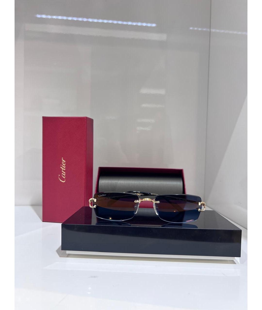 CARTIER Металлические солнцезащитные очки, фото 3